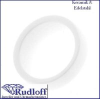 Keramik Damen Finger Ring weiß Weite 58...