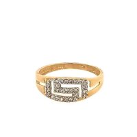 Goldring 8 Karat (333) mit Zirkonia – poliert,...
