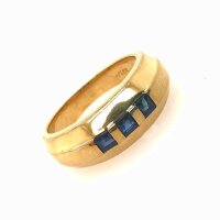 Goldring 333 mit drei Saphiren – poliert,...