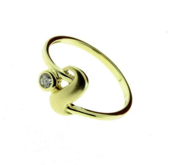 Damen Ring echt Gold 333 8 Karat Zirkonia 71707 W.50