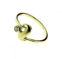 Damen Ring echt Gold 333 8 Karat Zirkonia 71707 W.50