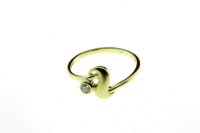 Damen Ring echt Gold 333 8 Karat Zirkonia 71707 W.50
