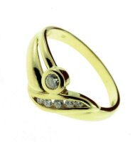 Damen Ring echt Gold 333 8 Karat Zirkonia 717013 W.56