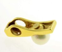 Ketten Anhänger echt Gold 585 Perle / Brillianten 18265065