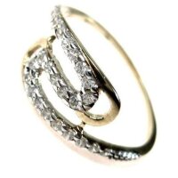 Goldring 333 mit 25 Zirkonia – Gelbgold,...