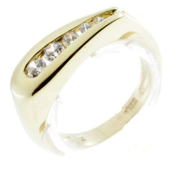 Damen Ring echt Gold 333 Zirkoniabesatz 8Karat Weite 55 gelbgold 310701050010