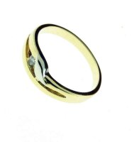 Damen Ring echt Gold 333 8 Karat Zirkonia 7117 W.53