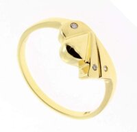 Damen Ring 750 18Karat echt Gold m Diamant 310626050010