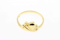 Damen Ring 750 18Karat echt Gold m Diamant 310626050010