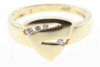 Damen Ring echt Gold 333 8 Karat Zirkonia 7115 Weite 54