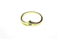 Damen Ring echt Gold 333 8 Karat Zirkonia 71706 W.52