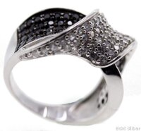 Extravaganter Echt Silber Damen Ring Fingerring m...