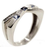 Echt Silber Damen Ring Schmuck Fingerring W 52...