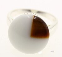 Extravaganter Echt Silber Damen Ring Fingerring m Keramik...