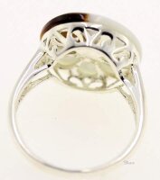 Extravaganter Echt Silber Damen Ring Fingerring m Keramik...