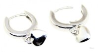 Schmuck Creolen Ohrschmuck Ohrringe Herzen echt Silber...