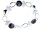 Schmuck Damen Armband Silber 925 rhodiniert anlaufgeschützt Onyx AS430142
