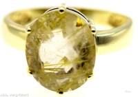 Damenring echt Gold 8 Kt. mit weißemStein Vintage...