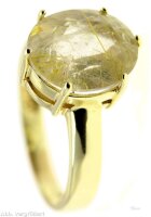Damenring echt Gold 8 Kt. mit weißemStein Vintage...