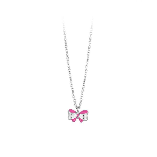 MABINA Junior Kinder Halskette Silber 925 Emaille Schleife 553047