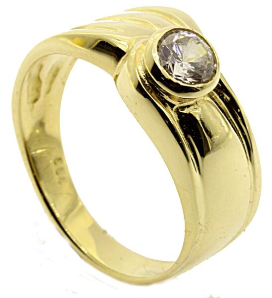 Damen Ring echt Gold 333 Zirkonia Gr. 54