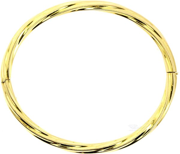 Damen Armreif mit Scharnier und Sicherheitsacht echt Gold 333 8 Karat gedreht