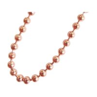 blumenkind Kugelkette Edelstahl rosé vergoldet 70cm