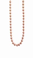 blumenkind Kugelkette Edelstahl rosé vergoldet 70cm