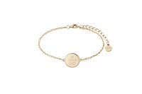 XENOX Damen-Armband Love Letter 925 Silber vergoldet 18,5...