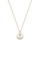 XENOX Damen-Kette Collier Crazy Wave 925 Silber vergoldet...