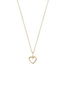 XENOX Damen-Kette Collier Love Story 925 Silber vergoldet...