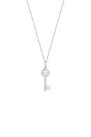 XENOX Damen-Kette 925 Sterling Silber rhodiniert Zirkonia...