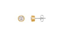 XENOX Damen-Ohrstecker Silver Circle 925 Sterling Silber...