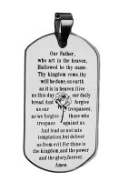 Kette mit Anhänger Vater Unser Gebet Lords Prayer...