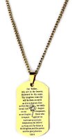 Kette mit Anhänger Vater Unser Gebet Lords Prayer...