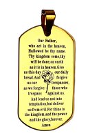 Kette mit Anhänger Vater Unser Gebet Lords Prayer...