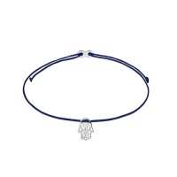 XENOX Mädchen-Armband Fatimas Hand 925 Silber Nylon...