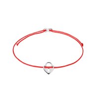 XENOX Mädchen-Armband Liebesschloss 925 Silber Nylon...