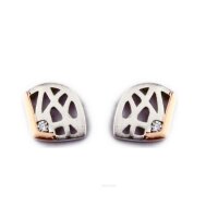 Damen-Ohrstecker aus 925 Sterling Silber mit Zirkonia...