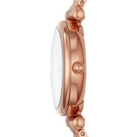 Fossil Damenuhr Carlie Analog Quarz mit Edelstahl-Armband...