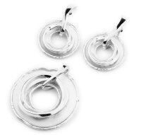 Damen Schmuckset Anhänger und Ohrstecker aus 925...