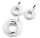 Damen Schmuckset Anhänger und Ohrstecker aus 925 Sterling Silber