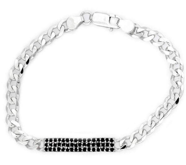 Damen-Armband 925 Sterling Silber mit Zirkonia 19 cm