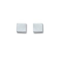 Ohrstecker viereck 5,0 mm Silber 925