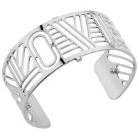 Les Georgettes Armreif LOVE silber 25mm breit,...