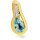 Anhänger für Damen aus 8 Karat (333) Gelbgold mit blau Topas, Zirkonia 53-117270