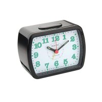 Wecker quarz analog mit Glocke schwarz BA309S-B