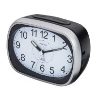 Adora Wecker mit mechanischer Glocke schwarz-silber BA836SP