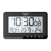 Adora Funkwecker mit doppelter Alarmfunktion und...