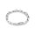 Armband 925 Silber rhodiniert mit Zirkonia, 19 cm, 8 mm breit